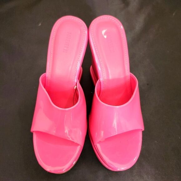 BRAND NEW FOREVER OPEN-TOE PLATFORM BLOCK-HEEL SANDAL - Picture 2 of 16